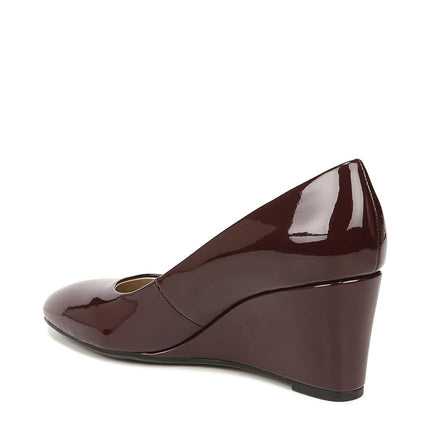 LifeStride Womens Gio Wedge Pumps, Pinot Noir, 8