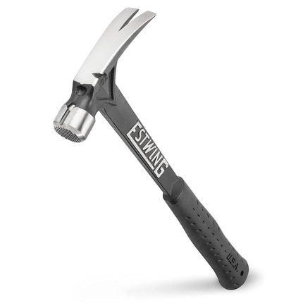 Estwing EB/15SM 15oz Ultra Black Hammer, Milled Fa