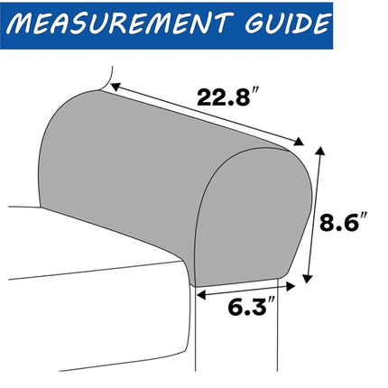 Stretch Velvet Armrest Covers Spandex Anti-Slip Arm Covers for Chairs Sofa Armchair Slipcovers for Recliner Sofa 2pcs (Peacock Blue)