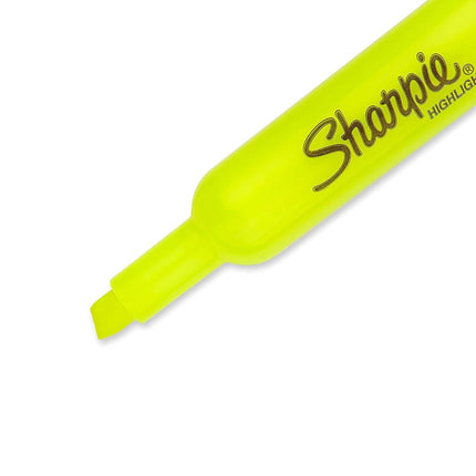 Sharpie Accent Tank Highlighters, Chisel Tip, Fluorescent Yellow, 4-Count (Pack of 2)