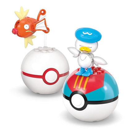 MEGA Pokémon Action Figure Building Toys Set, Water-Type Trainer Team with 79 Pieces, 2 Inches Tall, for Kids, JCT42