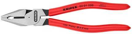 Knipex 02 01 200 High Leverage Combination Plier, 200 mm Length