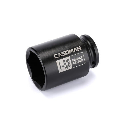 CASOMAN 6-Point 1/2-Inch Drive Deep Impact Socket-