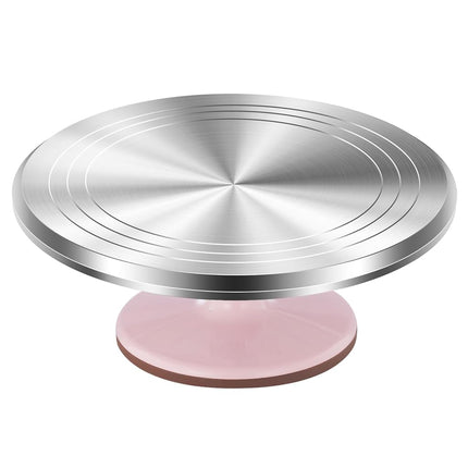 Kootek 12" Pink Aluminum Alloy Cake Turntable, Cak