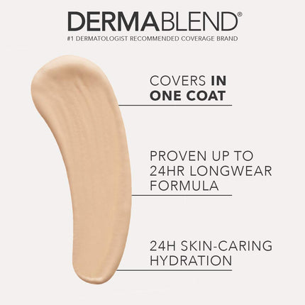 Dermablend Cover Care Full Coverage Concealer - Provides 1 Coat Coverage - Waterproof And Transfer Resistant - Covers A Variety Of Skin Blemishes - 24 Hour Hydration - Long Lasting - 23W - 10 ML