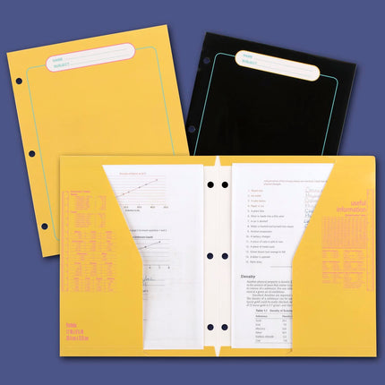 Mead Trapper Keeper Binder, Retro Design, 1" Binder Includes 2 Folders and Extra Pocket, Metal Rings and Spring Clip, Secure Storage, Glow, School Supplies (260038FM-ECM)
