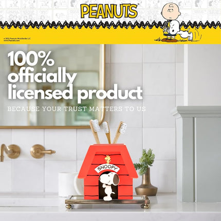 Collectibles Peanuts Snoopy Toothbrush Holder - Makeup Brushes/Pens Tumbler, (Officially Licensed Product) by Franco