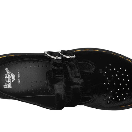 Dr. Martens Women's Vegan 8065 Mary Jane Flat, Black Velvet, 11