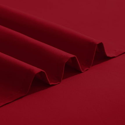 Elegant Comfort Luxurious 1500 Premium Hotel Quality Microfiber Three Line Embroidered Softest 5-Piece Bed Sheet Set, Wrinkle and Fade Resistant, Split King, Burgundy