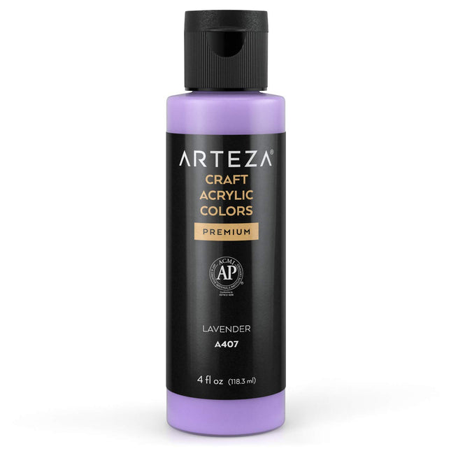 ARTEZA Craft Acrylic Paint, A407 Lavender, 4 ounce