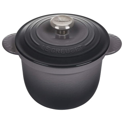 Le Creuset Enameled Cast Iron Rice Pot with Lid & Stoneware Insert, 2.25 qt., Oyster