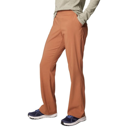 Columbia Women's All Seasons Bootcut Pant Hiking, Camel Brown, S