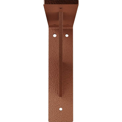 Ekena Millwork BKTM02X08X08TRHCO 2 inch W x 8 inch D x 8 inch H Traditional Steel Bracket, Hammered Copper