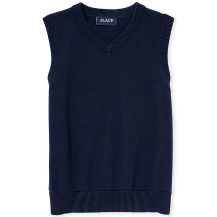 The Children's Place Boys' V-Neck Sweater Vest, Ti