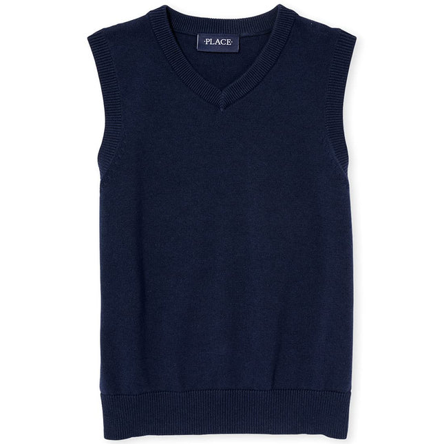 The Children's Place Boys' V-Neck Sweater Vest, Ti