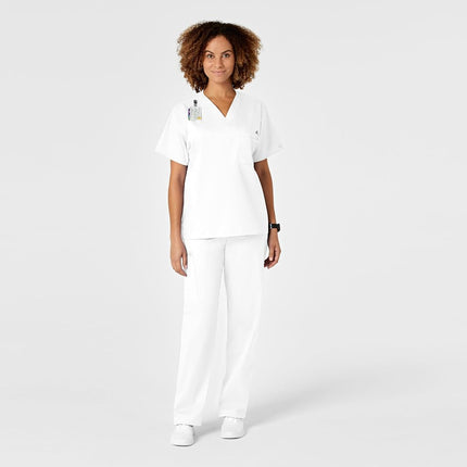 WonderWink Women's Petite Plus Drawstring Cargo Pant-Tall, White, XX-Large Tall