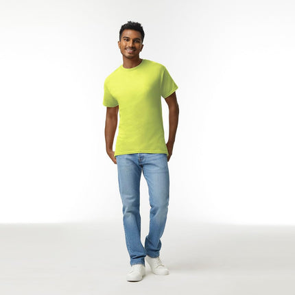 Gildan Men's Ultra Cotton T-Shirt, Style G2000, Multipack, Safety Green (3-Pack), XXL (Pack of 3)