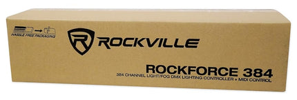 Rockville ROCKFORCE 384 Channel Light/Fog DMX Lighting Controller + MIDI Control
