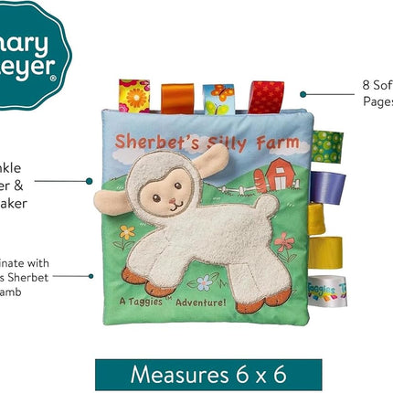 Mary Meyer - Taggies Soft Book for Infants - Sherbet Lamb 6"