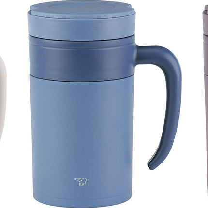 Vaso térmico de acero inoxidable ZOJIRUSHI, 473 ml, blanco roto