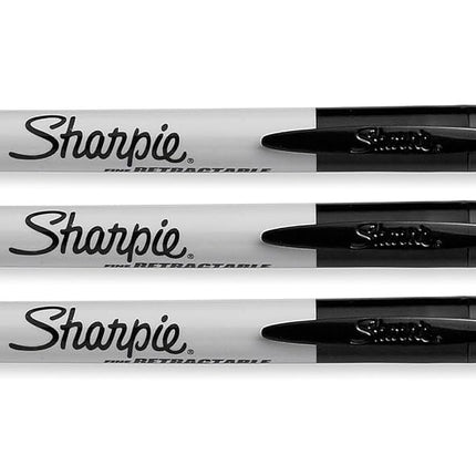 Sharpie Retractable Permanent Markers, Fine Point,