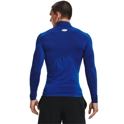 Under Armour ColdGear Armour Comp Mock para hombre, camiseta de hombre de doble capa con interior ultra cálido, capa base para correr, ciclismo y actividades en climas fríos, Royal / / White, XXL