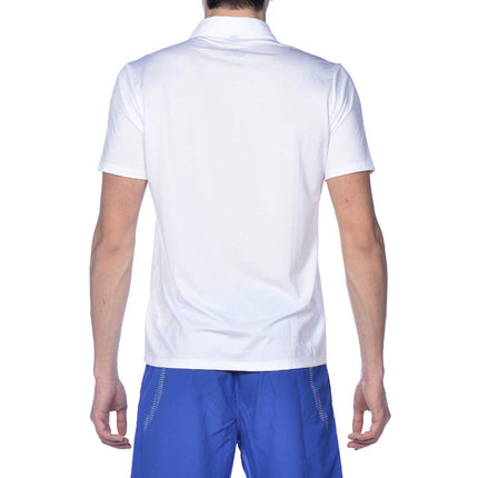 ARENA Unisex's Team Line Short Sleeve Tech Polo Shirt for Men and Women, White, XS