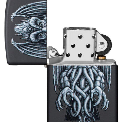Zippo MultiCut Gargoyle Armor Antique Silver Pocket Lighter, One Size