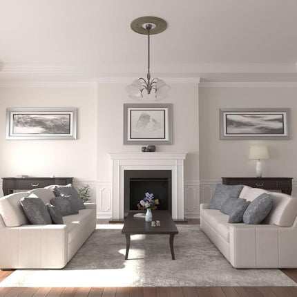 Ekena Millwork CM29ATSSF 29 3/8 OD x ID x 1 1/8 P Anthony Ceiling Medallion (fits Canopies up to 11 5/8), Spartan Stone