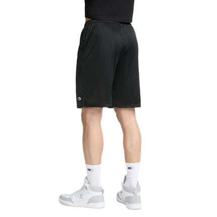 Champion Men's, Lined Basketball, Mesh Gym Shorts (Reg. Or Big & Tall), Black C Patch Logo, XX-Large Tall