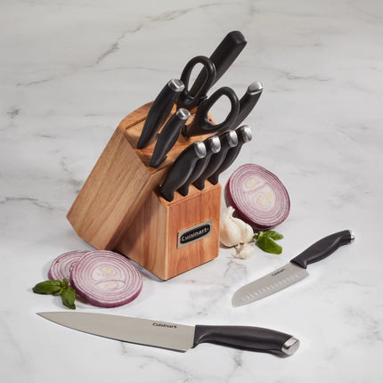 Cuisinart C77SSN-12P Color Pro Collection 12 Piece Knife Block Set, Navy
