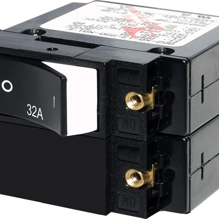 Blue Sea Systems A-Series Raised Rocker Double Pole 32A Circuit Breaker
