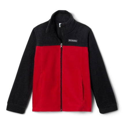 Columbia Steens Toddler Boys Mt II Fleece, Mountain Red/Black, 4T