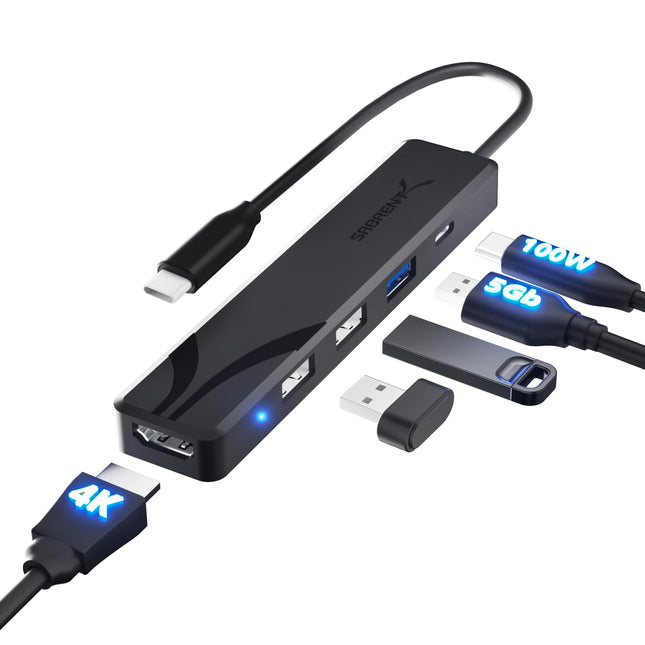 SABRENT USB C Hub, USB C to HDMI 4K@60Hz, Type C H