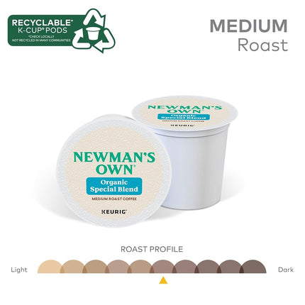 Newman's Own Organics Special Blend, Fair Trade, Organic, Medium Roast Coffee, 24 Count