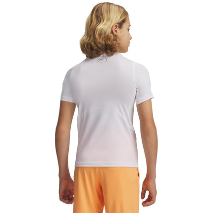 Under Armour Boys HeatGear Short Sleeve White M