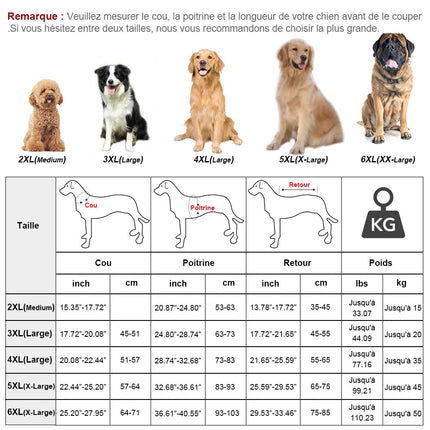 KOOGAL Pet Large Dog Raincoat Apparel Poncho Waterproof for Medium Large Sized for Dog Raincoat Clothes Jacket,Dog Rain Jacket (Yellow, 3XL)