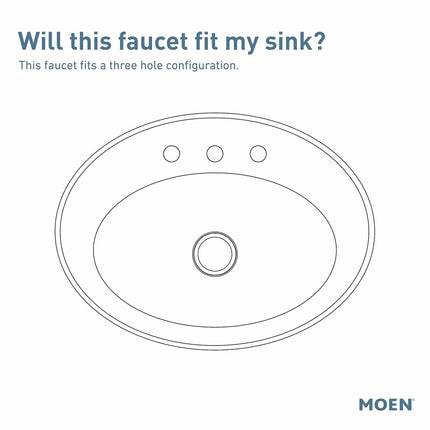 Moen T6222BL CIA Collection 8 in. Widespread 2-Handle High-Arc Bathroom Faucet Trim Kit, Valve Required, Matte Black
