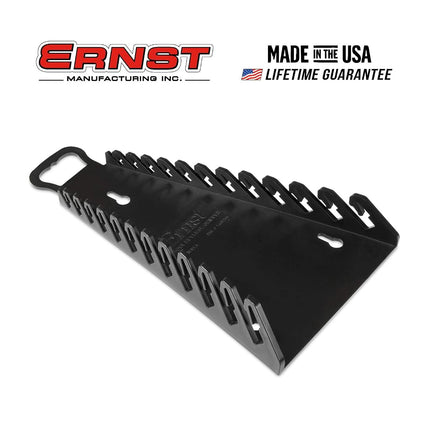 Ernst Manufacturing Gripper Reverse Wrench Organizer, 12 Tool, Black