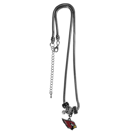 Siskiyou Sports NFL Arizona Cardinals Euro Bead Necklace, 18-Inch