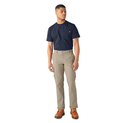Dickies Men's Flex Regular Fit Cargo Pants, Desert Sand, 42W x 30L