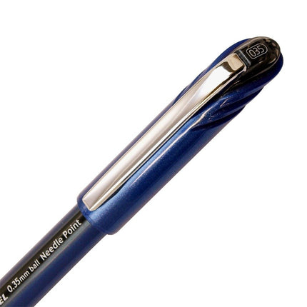 Pentel Energel Euro Ballpoint Pen, 0.35mm Needle Tip, Blue Ink (BLN23-C)