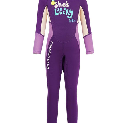 Gogokids Wetsuit Kids, Children 2.5mm Neoprene Thermal Swimsuit with UV 50+ Protection, Full Length One Piece for Ages 2-10 Boys & Girls Swimming, Surfing, Diving, Snorkeling
