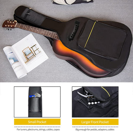 3pcs Guitar Accessories Kit, Guitar Gig Bag + Guitar Stand + Guitar Strap