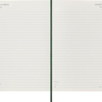 MOLESKINE - 2025-12 Month Daily Soft Cover Diary - Large - Myrtle Green