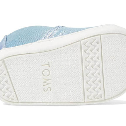 TOMS Girl's Classic Alpargata Loafer Flat, Multi Iridescent Canvas, 4 UK Child