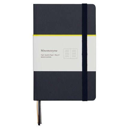 Maruman Mnemosyne Hardcover Journal, A6, 6.5mm Narrow Ruled, Navy