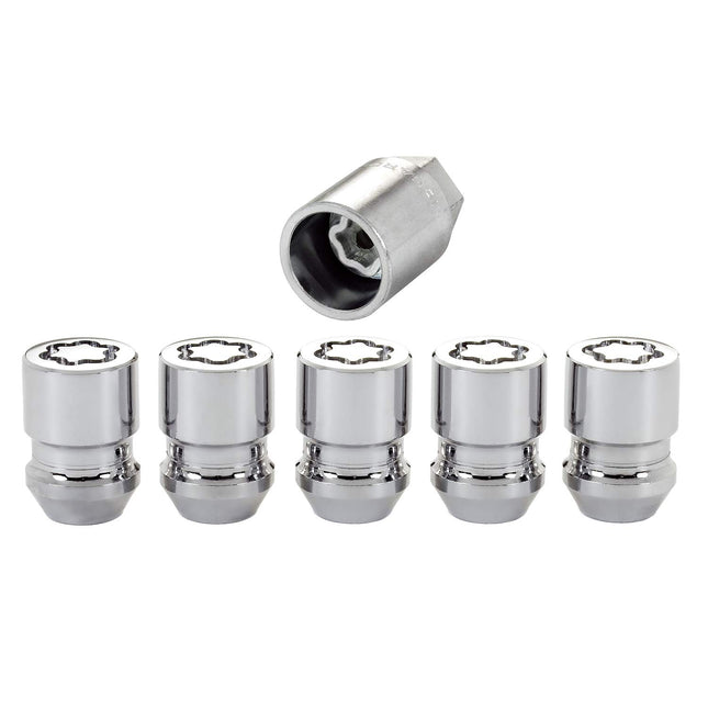 McGard 24557 Chrome Cone Seat Wheel Locks (M12 x 1.5 Thread Size) - Set of 5