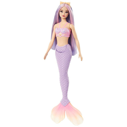 Barbie Mermaid Doll with Pink and Lilac Fantasy Hair and Accessory