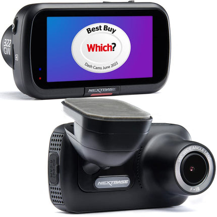 Nextbase 322GW Dash Cam - 1080p Full HD Car Camera